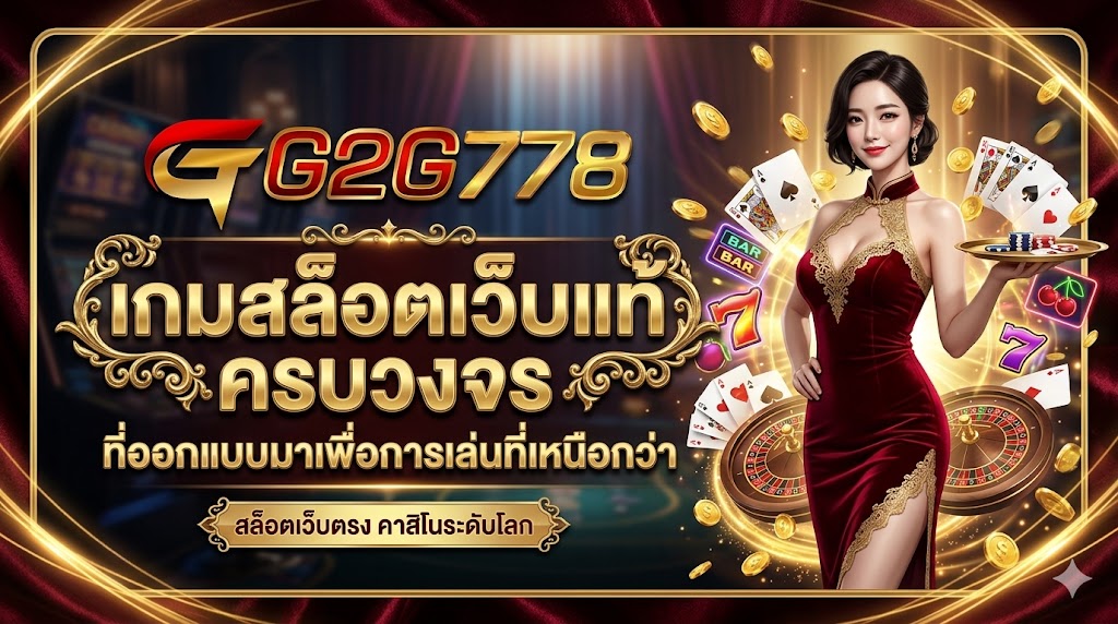 G2G778 เกมสล็อตเว็บแท้ ครบวงจร