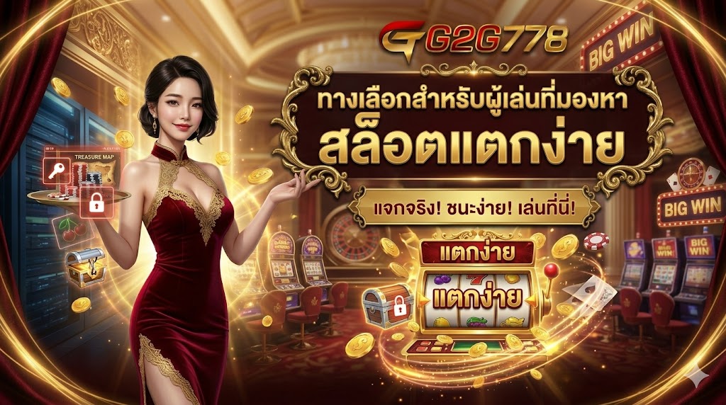 G2G778 ทางเลือกสำหรับผู้เล่นที่มองหา สล็อตแตกง่าย